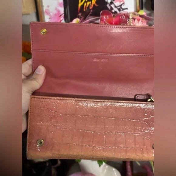 Vintage Miu Miu Flap Bifold Long Wallet - GUC - Needs TLC - Picture 10 of 13